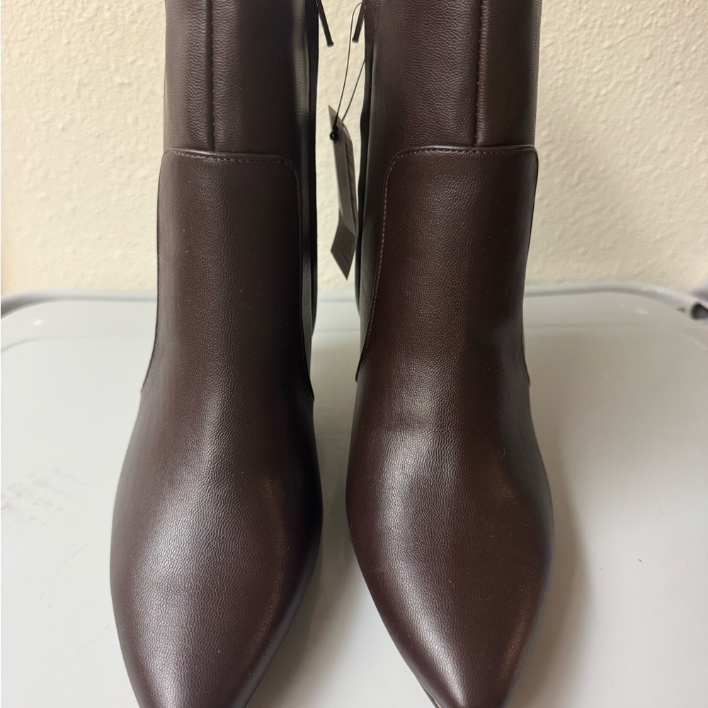 Brand New Brown Leather Ankle Boots
